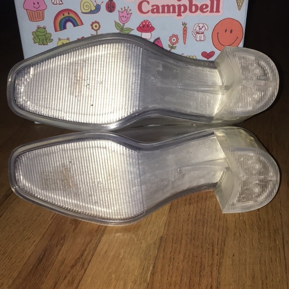 Clear Jeffrey Campbell rain boots with block heels - Picture 2 of 3